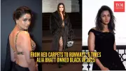 Alia Bhatt's 5 Iconic Black Outfits of 2025: From Balmain to Sabyasachi