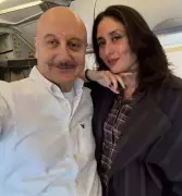 Anupam Kher's Flight Reunion with Kareena Kapoor Sparks Nostalgia for 'Refugee'