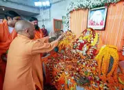 Ayodhya Bids Farewell to Ram Temple Leader Vedanti, CM Yogi Attends