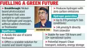 Bengali Scientist Leads Breakthrough: Green Hydrogen from Seawater & Sunlight