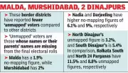 Border Districts Show Low 'Unmapped' Voter Figures, Defying Political Narratives