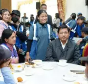 CM Conrad Sangma Hosts Early Christmas Breakfast for Shillong Municipal Workers