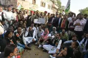 Ex-Minister Khachariyawas Leads Jaipur March, Alleges ₹1,000 Cr Factory Scam