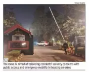 Gurgaon Approves Manned Boom Barriers, Cracks Down on Illegal Gates