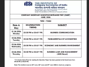 ICSI CSEET June 2026 Timetable Released: Exams from June 1-4
