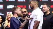 Jake Paul's AI Kiss Video with Anthony Joshua Goes Viral, Confuses Fans
