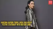 Karisma Kapoor Redefines Red Carpet Glamour in Handwoven Linen Zari Gown