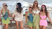 Kelly Stafford's Bold Yacht Fashion Steals Spotlight at NFL Bestie's 40th in Mexico