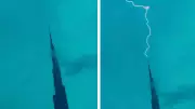 Lightning Strikes Burj Khalifa: Rare Video Shared by Dubai's Crown Prince Goes Viral