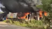 Major Fire at Kerala Plastic Recycling Unit in Thalassery, No Casualties Reported