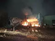 Massive Jaipur Fire: 12 Earthmovers Gutted, 15 Fire Tenders Battle Blaze for 3 Hours