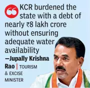 Minister Jupally Attacks KCR Over Palamuru Project, Rs 8 Lakh Crore Debt