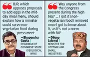 MP Minister's High Tea Sparks Row Over Non-Veg Snacks, Congress Demands Clarification