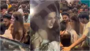 Nidhhi Agerwal Mobbed by Fans at 'The Raja Saab' Song Launch in Hyderabad