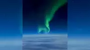 Northern Lights Seen from 35,000 Feet: A Rare Aerial Spectacle Over Arctic