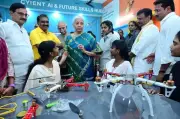 Sitharaman Visits Adopted Village, Inaugurates AI Labs & Aids Cyclone-Hit Fishermen