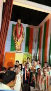 Statue of Congress Veteran B Shankaranand Unveiled in Belagavi by Minister Satish Jarkiholi