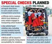 Telangana RTA Launches Strict Surveillance on School Transport for Student Safety
