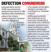 Telangana Speaker Rejects BRS Petitions to Disqualify 10 MLAs