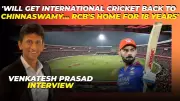 Venkatesh Prasad Vows to Bring International Cricket Back to Chinnaswamy Stadium