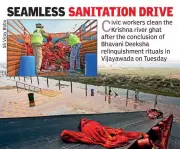 Vijayawada's Bhavani Deeksha Generates Record 380 Tonnes Waste, 80 Tonnes Sacred Clothes