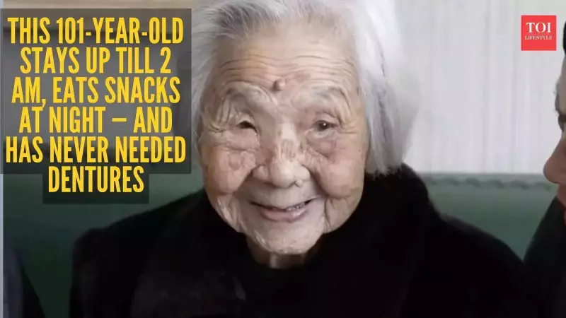101-Year-Old Chinese Grandma Defies Health Norms with Late Nights, Snacks & Natural Teeth