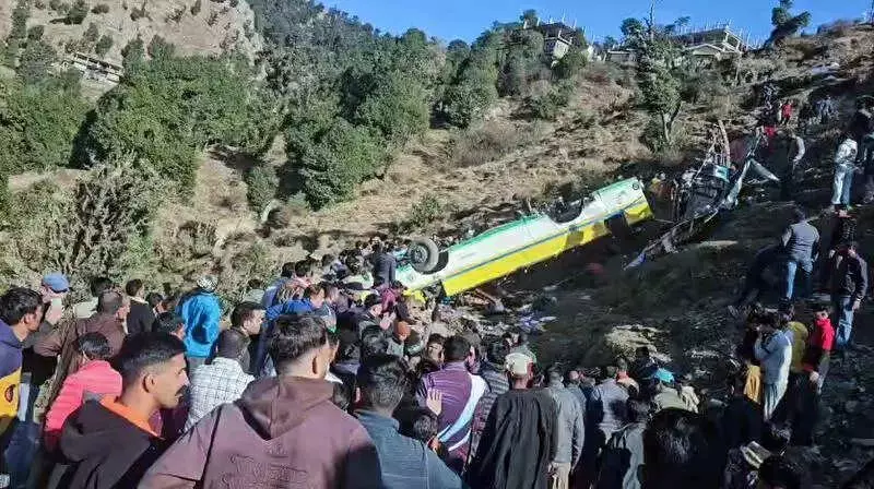 14 Killed, 52 Injured as Bus Plunges into 500-Metre Gorge in Himachal's Sirmaur