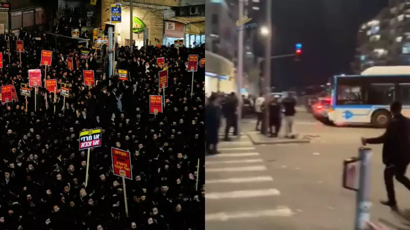 14-Year-Old Killed, 3 Injured as Bus Hits Ultra-Orthodox Protesters in Jerusalem