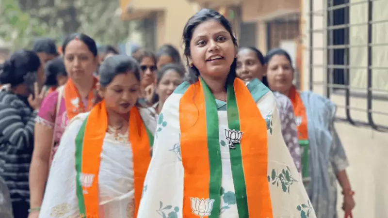 9-Months Pregnant BJP Candidate Namita Pawar Campaigns Tirelessly in Nalasopara