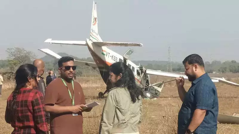 AAIB Team Investigates Cessna Caravan Forced Landing in Odisha, All 6 Survive