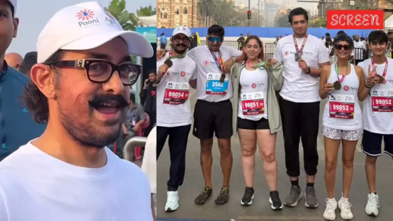 Aamir Khan Joins Mumbai Marathon After Daughter Ira's 'Forceful' Push