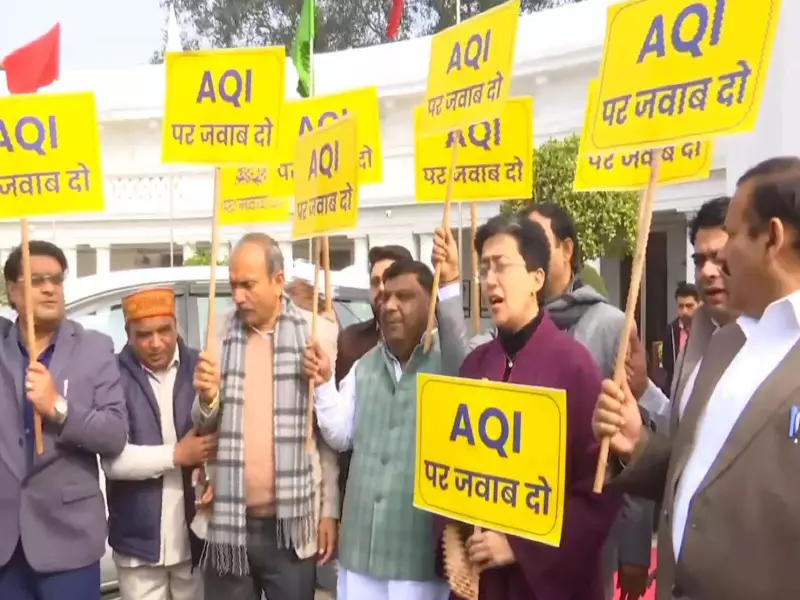 AAP Protests in Delhi Assembly Over Severe Air Pollution, Accuses BJP of Evasion