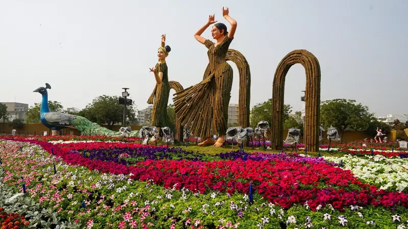 Ahmedabad Flower Show Extended to Jan 29, Draws Crowds with 'Bharat Ek Gatha' Theme