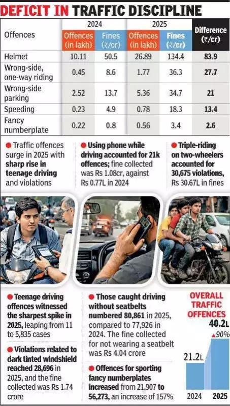 Ahmedabad Traffic Fines 2025: Every 2nd Resident Paid Rs 262.6 Crore