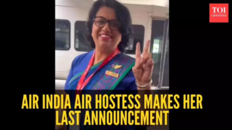 Air India Hostess' Final Announcement Goes Viral for Its Quiet Dignity