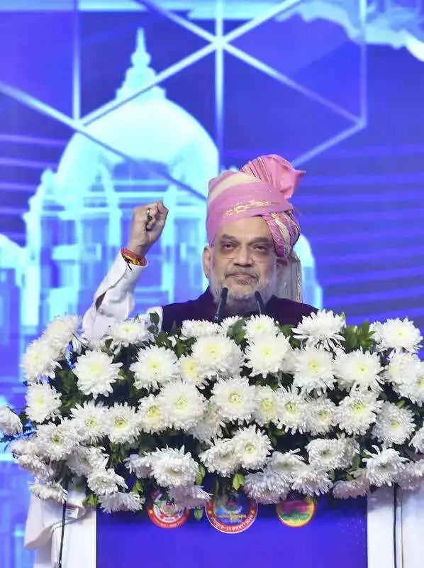 Amit Shah Praises Maheshwari Community's Role from Mughal Era to Atmanirbhar Bharat