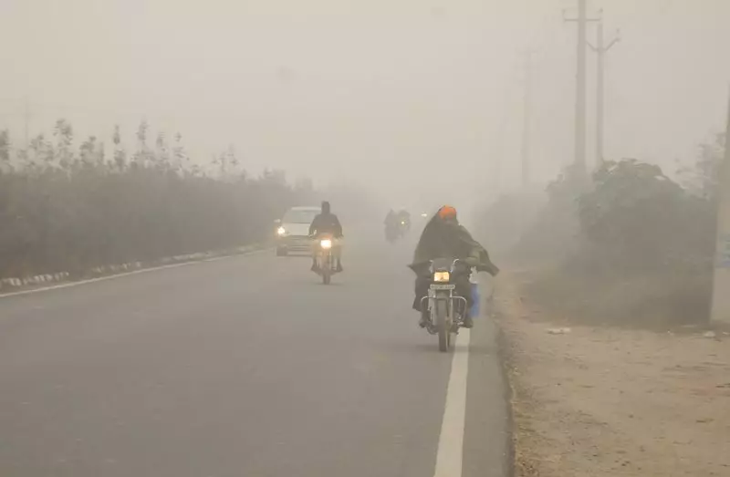 Amritsar Residents Battle Biting Cold and Thick Fog, Daily Life Disrupted