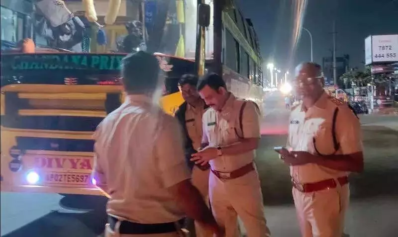 Andhra Transport Dept Cracks Down on Private Buses, Registers 1,896 Cases