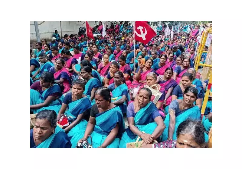 Anganwadi Workers Block Roads in Trichy & Madurai, Demand Govt Employee Status