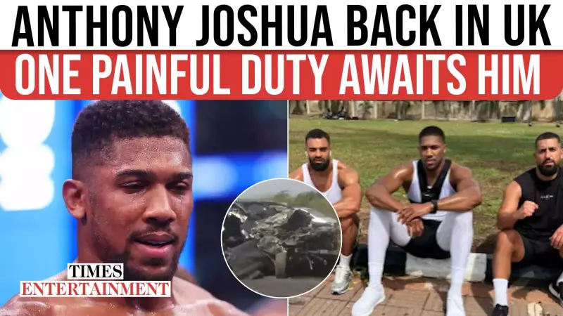 Anthony Joshua Returns to UK as Funeral Plans for Friends Begin