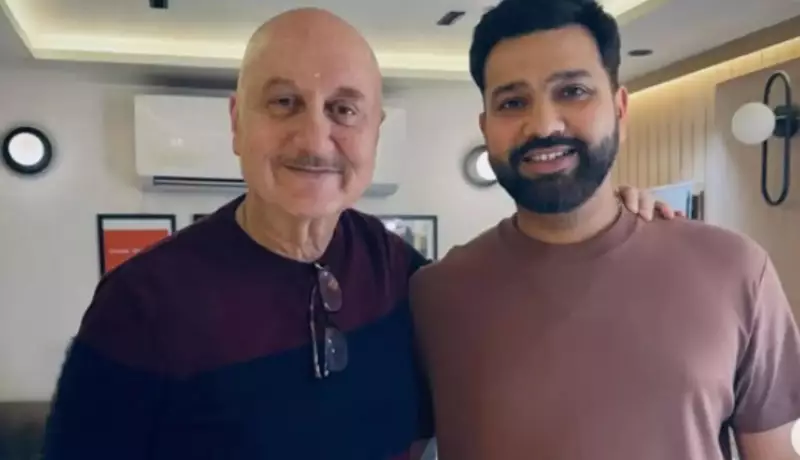 Anupam Kher's Accidental Vanity Van Encounter with Rohit Sharma Goes Viral