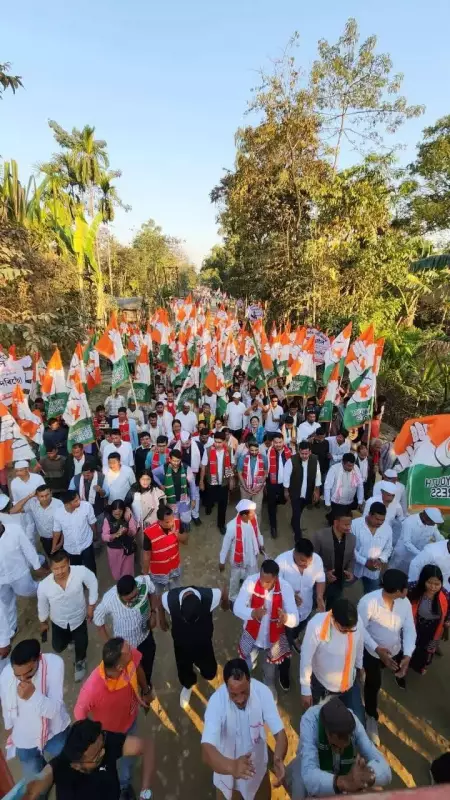 Assam Youth Congress Launches 7-Day 'Padayatra' on Land Rights Ahead of Polls