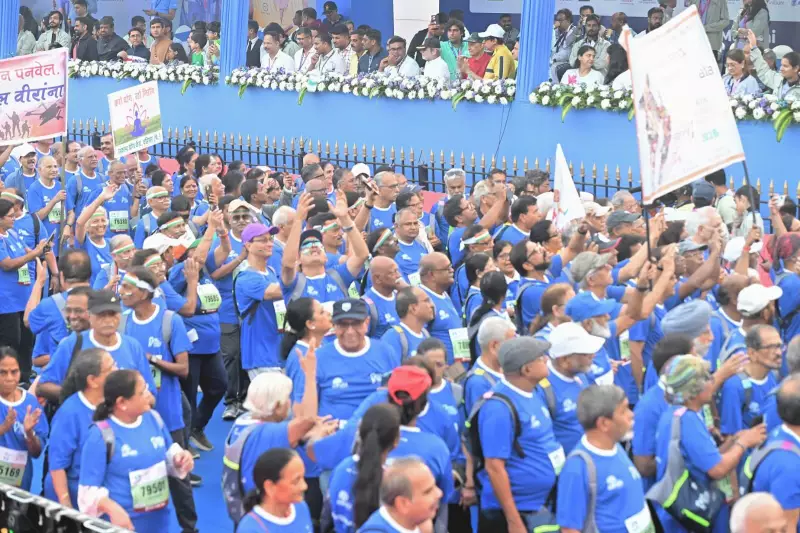 At 70, Visually Impaired Runner Amarjeet Singh Chawla Completes 103rd Half Marathon in Mumbai