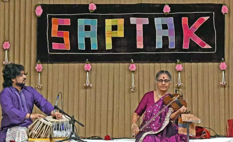 At 88, N Rajam's Violin Mastery Unites Carnatic & Hindustani at Saptak Festival