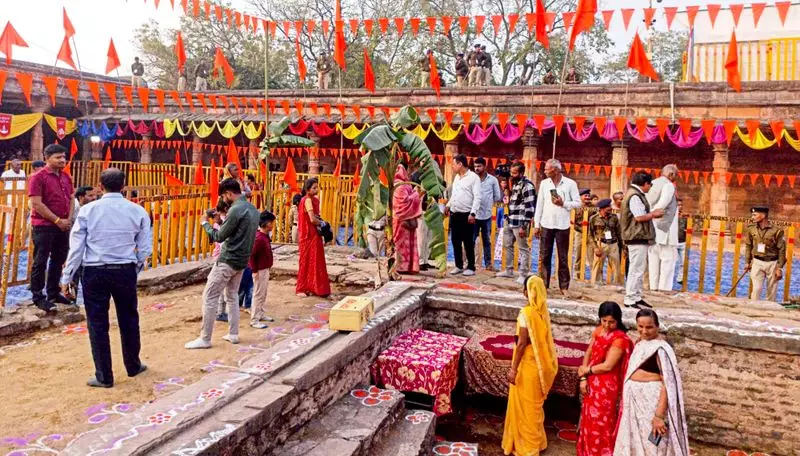Basant Panchami Puja Commences at Bhojshala Site in Dhar, MP, Under Heightened Security