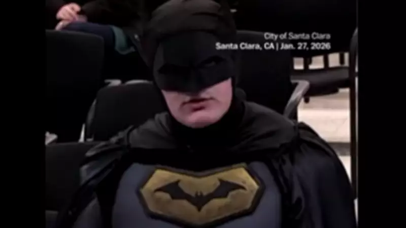 Batman Interrupts Santa Clara Council Meeting Over ICE Super Bowl Patrol Fears
