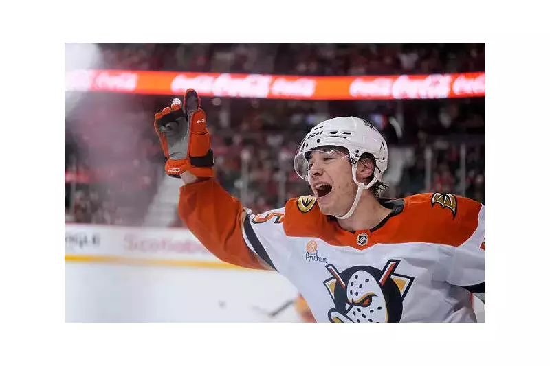 Beckett Sennecke's Overtime Hat Trick Lifts Ducks Over Flames in Thriller