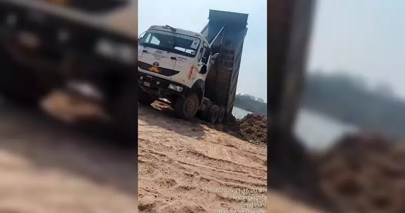 Bellandur Lake Buffer Zone Under Siege: Illegal Debris Dumping Sparks Outcry in Bengaluru