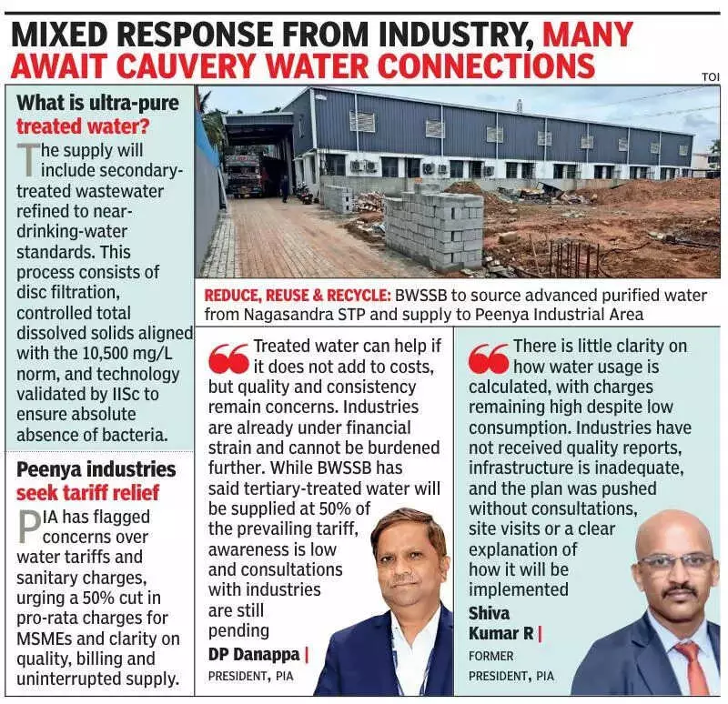 Bengaluru to Supply 4 MLD Treated Water to Peenya Industries, Cuts Cauvery Reliance