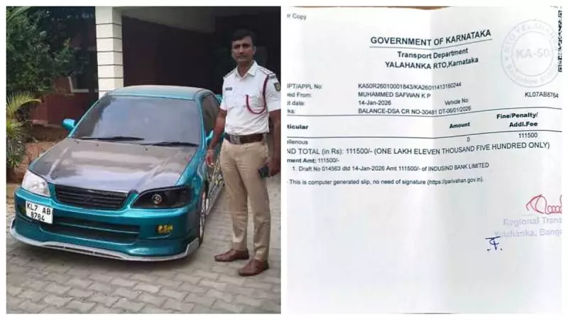 Bengaluru Traffic Police Slap Rs 1.11 Lakh Fine on Modified Car Worth Rs 70,000